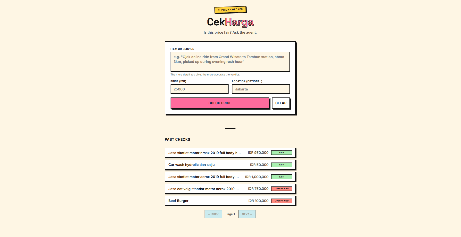 CekHarga Screenshot